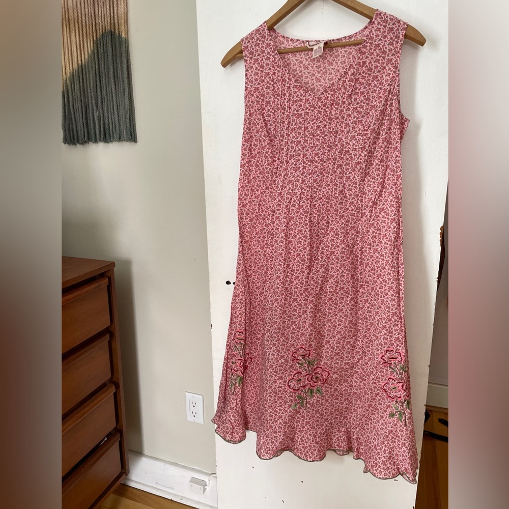 Vintage Cotton Summer dress with embroidery